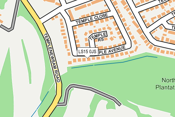 LS15 0JS map - OS OpenMap – Local (Ordnance Survey)