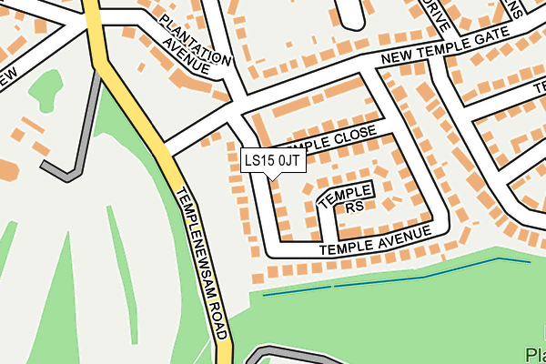 LS15 0JT map - OS OpenMap – Local (Ordnance Survey)