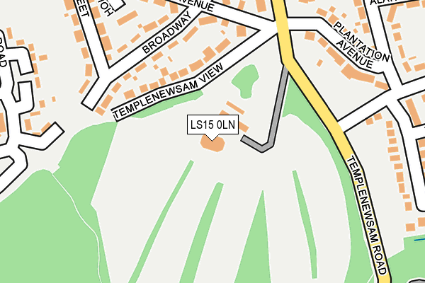 LS15 0LN map - OS OpenMap – Local (Ordnance Survey)