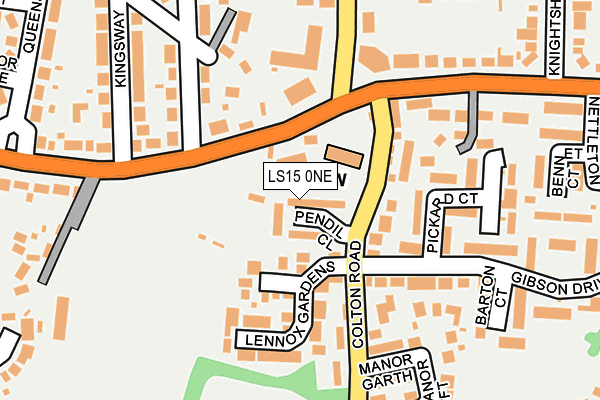 LS15 0NE map - OS OpenMap – Local (Ordnance Survey)