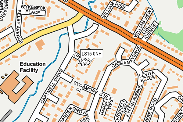 LS15 0NH map - OS OpenMap – Local (Ordnance Survey)