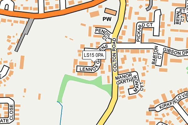 LS15 0PA map - OS OpenMap – Local (Ordnance Survey)