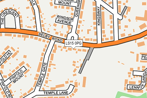 LS15 0PG map - OS OpenMap – Local (Ordnance Survey)