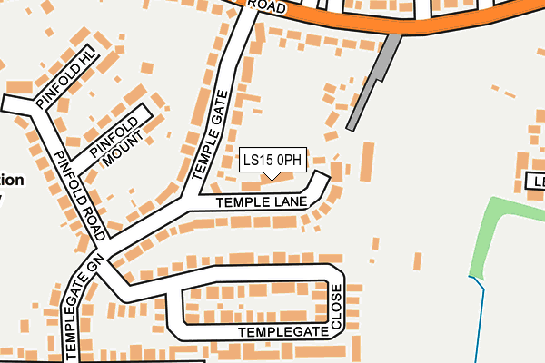 LS15 0PH map - OS OpenMap – Local (Ordnance Survey)