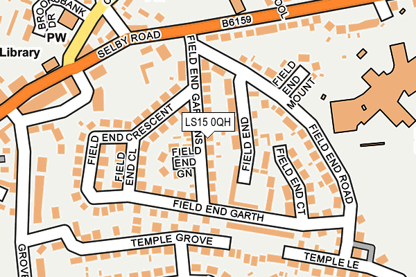 LS15 0QH map - OS OpenMap – Local (Ordnance Survey)