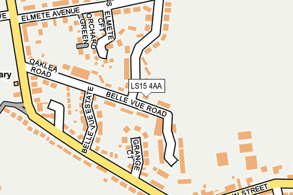 LS15 4AA map - OS OpenMap – Local (Ordnance Survey)