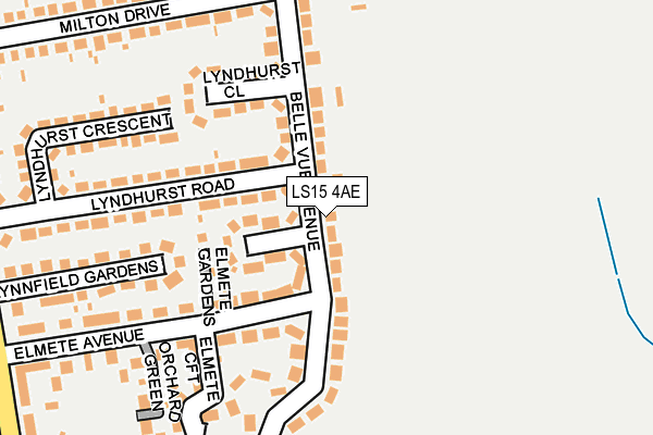 LS15 4AE map - OS OpenMap – Local (Ordnance Survey)