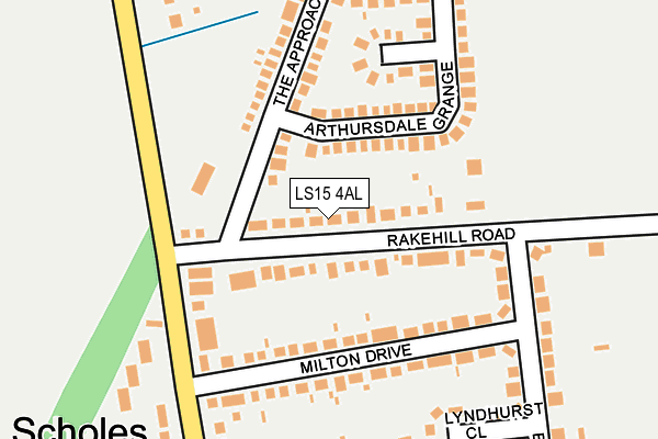 LS15 4AL map - OS OpenMap – Local (Ordnance Survey)