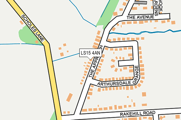 LS15 4AN map - OS OpenMap – Local (Ordnance Survey)