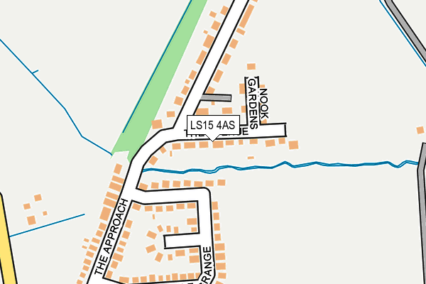 LS15 4AS map - OS OpenMap – Local (Ordnance Survey)
