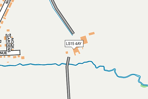 LS15 4AY map - OS OpenMap – Local (Ordnance Survey)