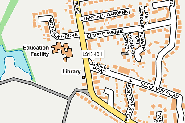 LS15 4BH map - OS OpenMap – Local (Ordnance Survey)