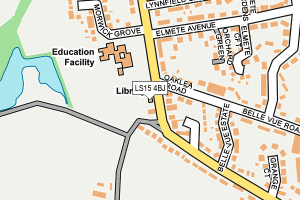LS15 4BJ map - OS OpenMap – Local (Ordnance Survey)
