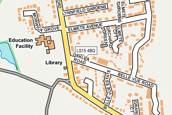 LS15 4BQ map - OS OpenMap – Local (Ordnance Survey)