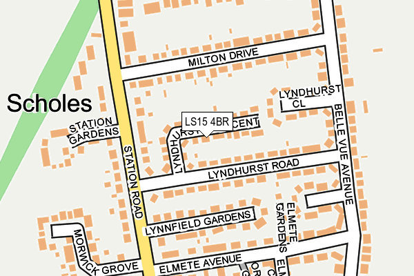 LS15 4BR map - OS OpenMap – Local (Ordnance Survey)