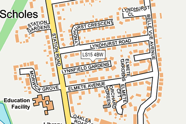 Map of NORLAND PROPERTIES LTD at local scale