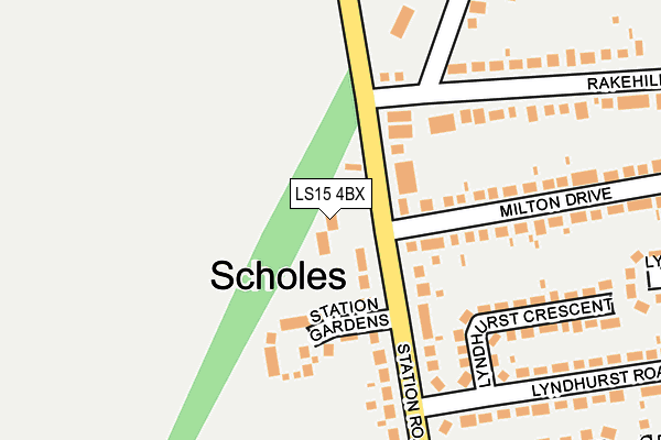 LS15 4BX map - OS OpenMap – Local (Ordnance Survey)