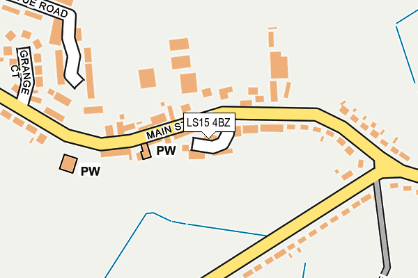 LS15 4BZ map - OS OpenMap – Local (Ordnance Survey)