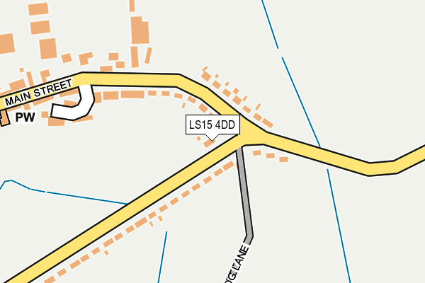 LS15 4DD map - OS OpenMap – Local (Ordnance Survey)