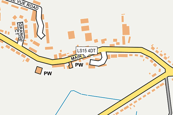 LS15 4DT map - OS OpenMap – Local (Ordnance Survey)