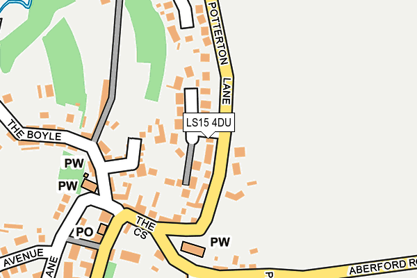 LS15 4DU map - OS OpenMap – Local (Ordnance Survey)