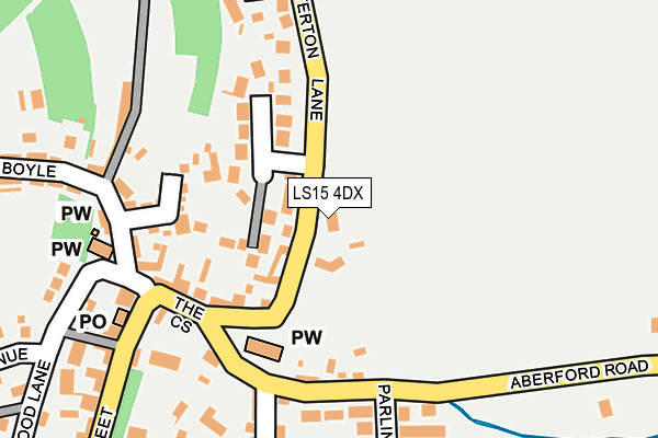 LS15 4DX map - OS OpenMap – Local (Ordnance Survey)