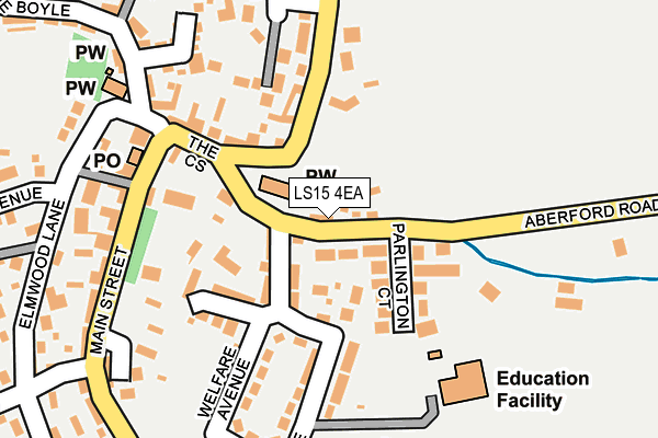 LS15 4EA map - OS OpenMap – Local (Ordnance Survey)