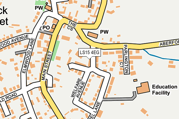 LS15 4EG map - OS OpenMap – Local (Ordnance Survey)