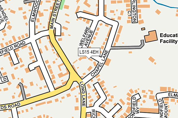 LS15 4EH map - OS OpenMap – Local (Ordnance Survey)
