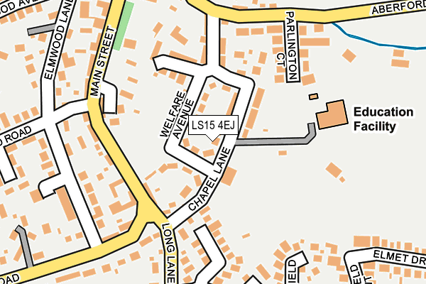 LS15 4EJ map - OS OpenMap – Local (Ordnance Survey)