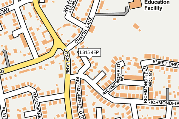 LS15 4EP map - OS OpenMap – Local (Ordnance Survey)
