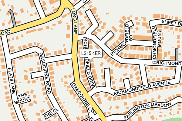 LS15 4ER map - OS OpenMap – Local (Ordnance Survey)