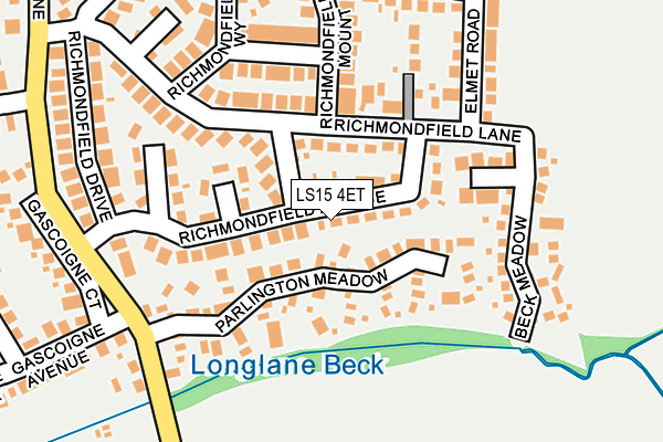 LS15 4ET map - OS OpenMap – Local (Ordnance Survey)