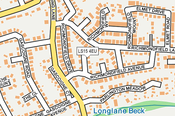 LS15 4EU map - OS OpenMap – Local (Ordnance Survey)