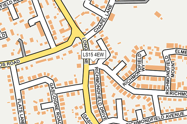 LS15 4EW map - OS OpenMap – Local (Ordnance Survey)