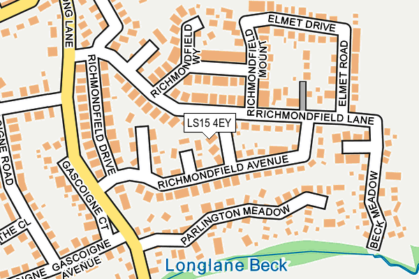 LS15 4EY map - OS OpenMap – Local (Ordnance Survey)