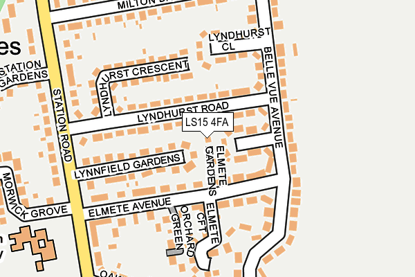 LS15 4FA map - OS OpenMap – Local (Ordnance Survey)