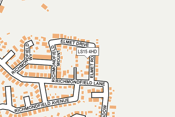 LS15 4HD map - OS OpenMap – Local (Ordnance Survey)