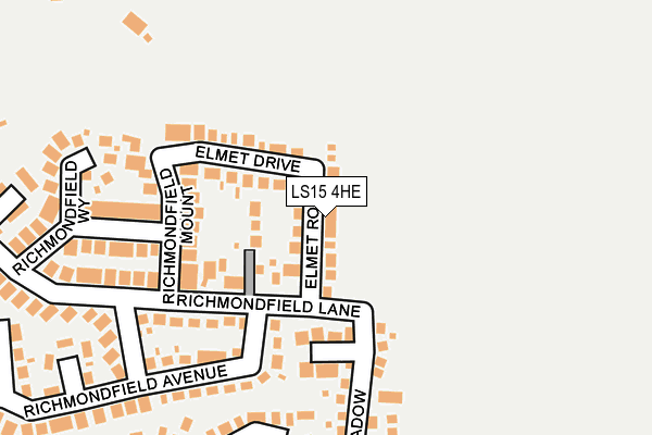 LS15 4HE map - OS OpenMap – Local (Ordnance Survey)