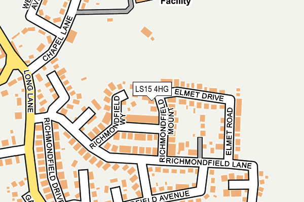 LS15 4HG map - OS OpenMap – Local (Ordnance Survey)