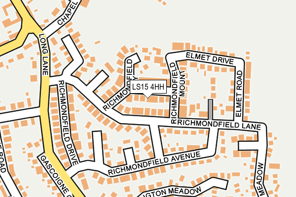 LS15 4HH map - OS OpenMap – Local (Ordnance Survey)
