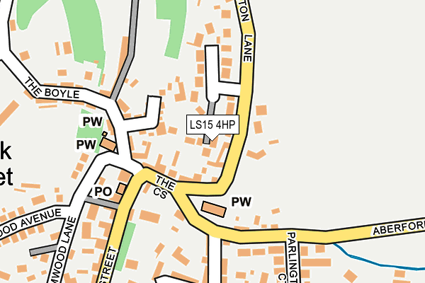 LS15 4HP map - OS OpenMap – Local (Ordnance Survey)