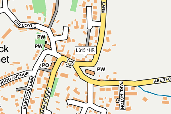 LS15 4HR map - OS OpenMap – Local (Ordnance Survey)
