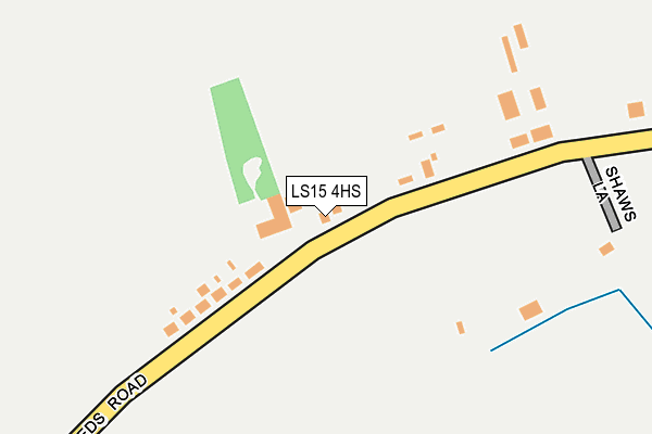 LS15 4HS map - OS OpenMap – Local (Ordnance Survey)