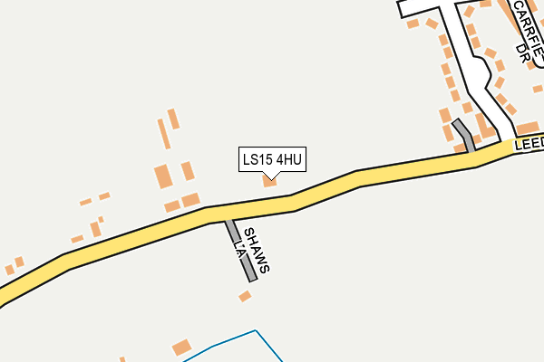 LS15 4HU map - OS OpenMap – Local (Ordnance Survey)