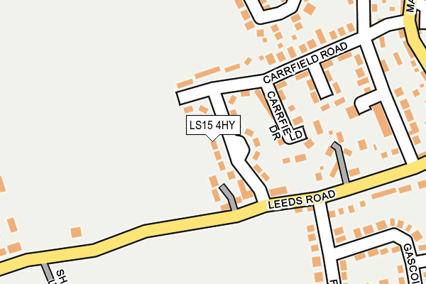 LS15 4HY map - OS OpenMap – Local (Ordnance Survey)