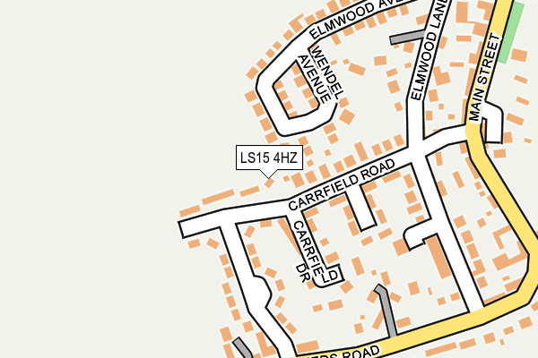 LS15 4HZ map - OS OpenMap – Local (Ordnance Survey)