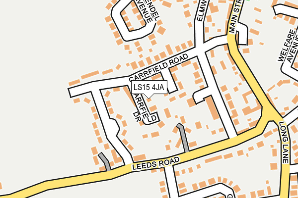 LS15 4JA map - OS OpenMap – Local (Ordnance Survey)