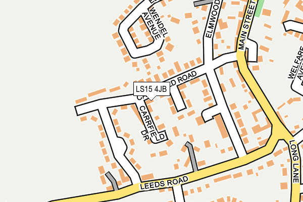 LS15 4JB map - OS OpenMap – Local (Ordnance Survey)