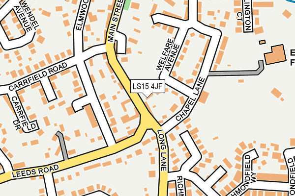 LS15 4JF map - OS OpenMap – Local (Ordnance Survey)